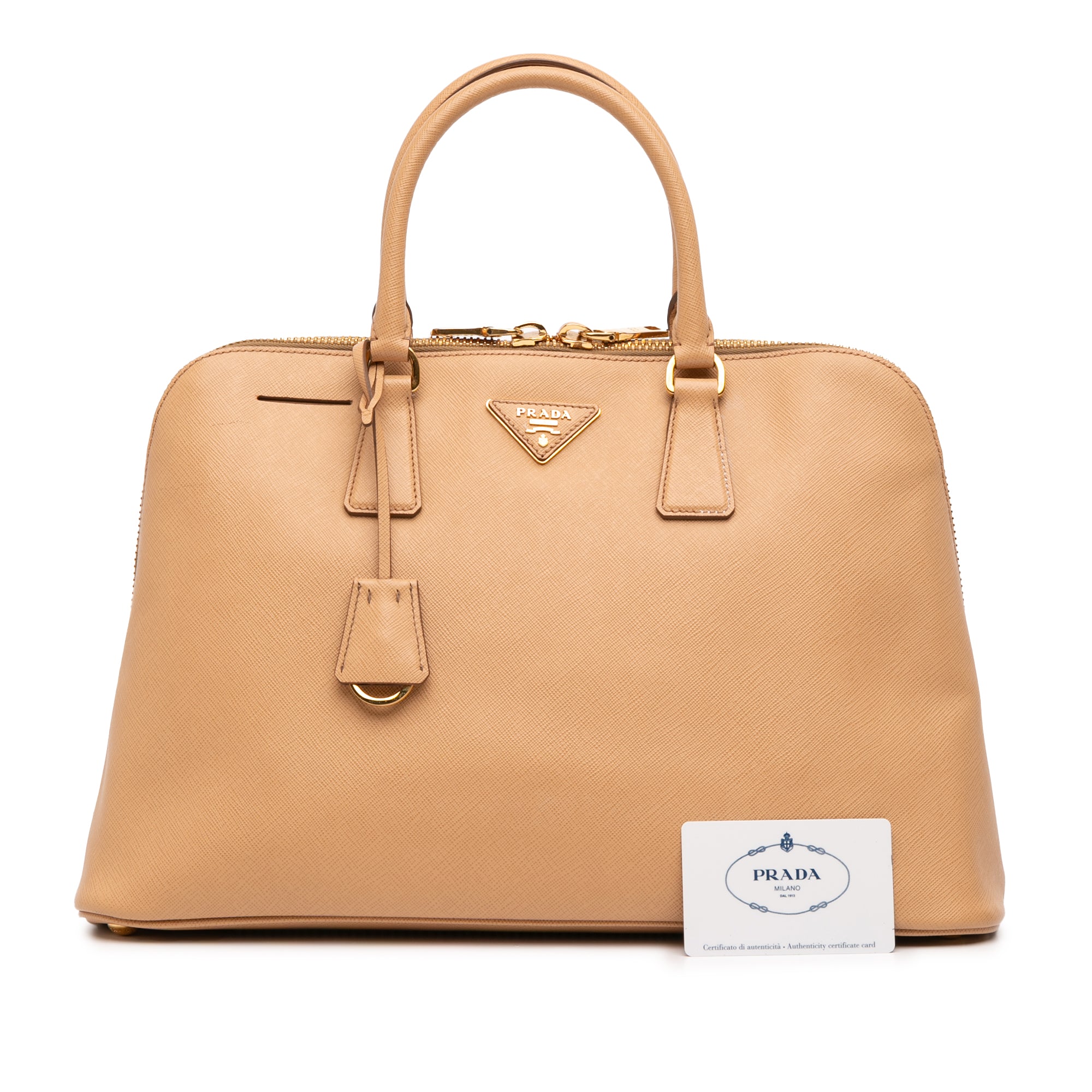 Large Saffiano Lux Promenade Satchel