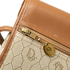 Honeycomb Coated Canvas Crossbody