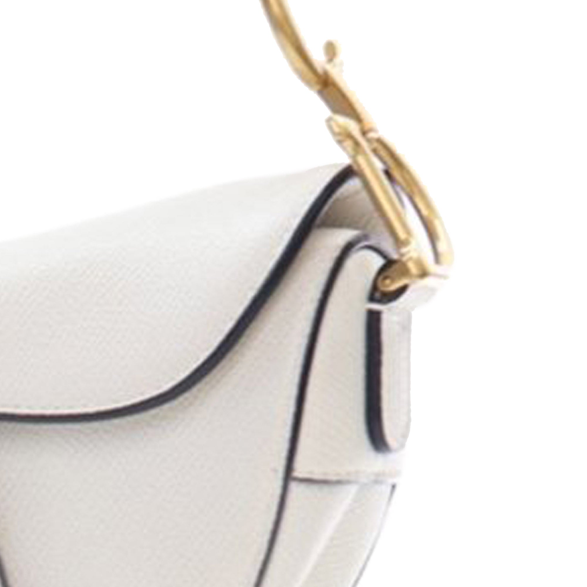 Mini Grained Calfskin Saddle Bag