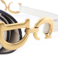 Mini Grained Calfskin Saddle Bag