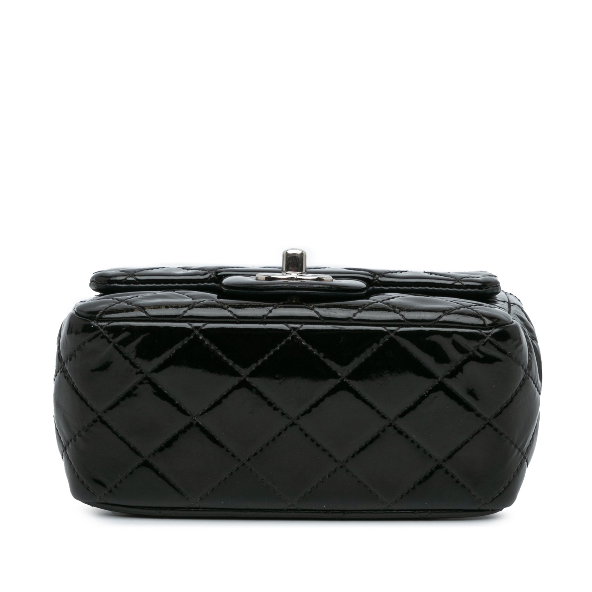 Mini Square Classic Patent Single Flap