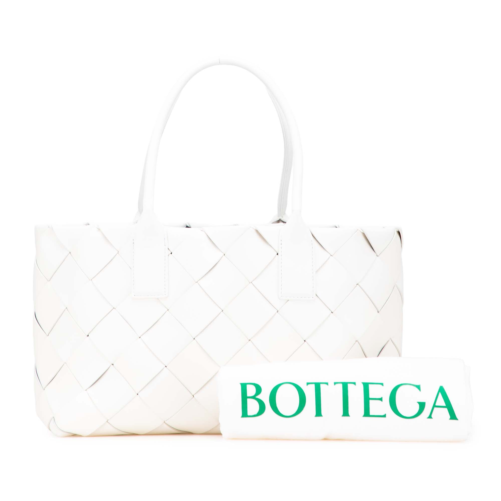 Small Lambskin Intrecciato Cabat Tote
