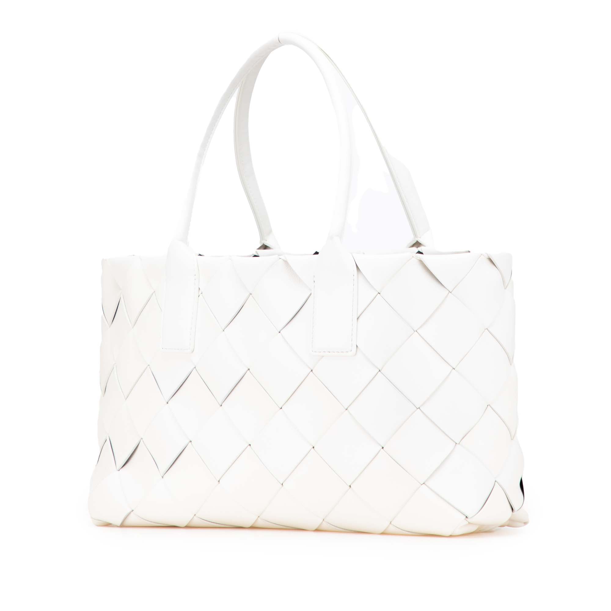 Small Lambskin Intrecciato Cabat Tote