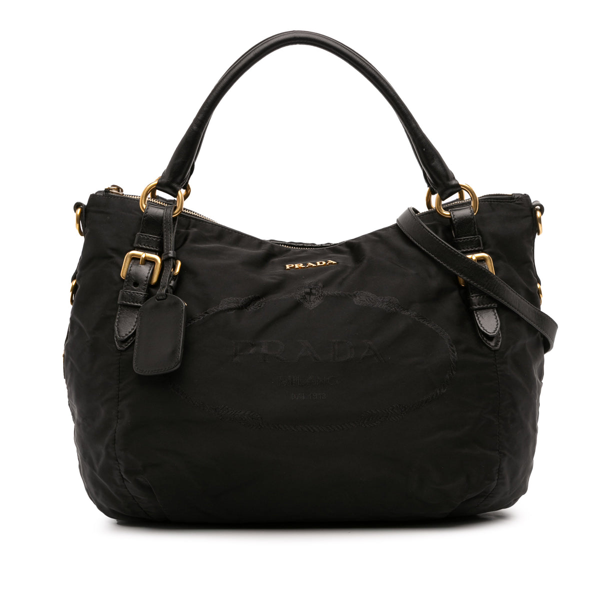 Tessuto Canapa Logo Satchel