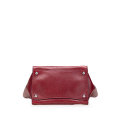 Glace Calf Twin Pocket Satchel