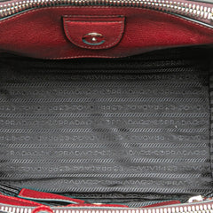 Glace Calf Twin Pocket Satchel