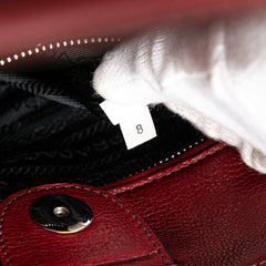 Glace Calf Twin Pocket Satchel