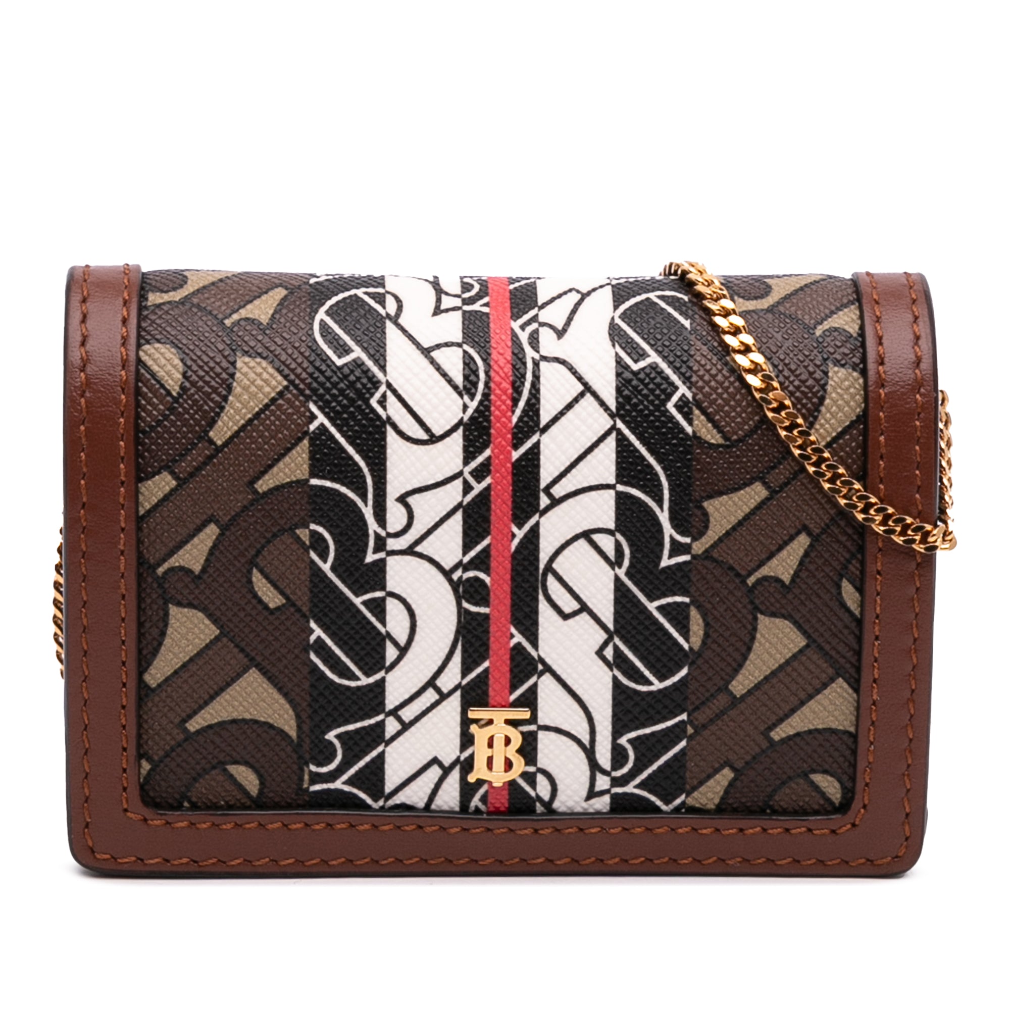 Monogram Stripe E-Canvas Jessie TB Wallet On Chain