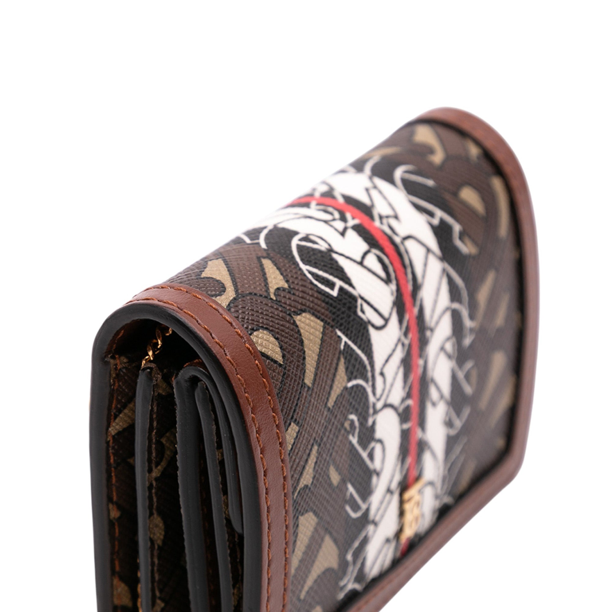 Monogram Stripe E-Canvas Jessie TB Wallet On Chain
