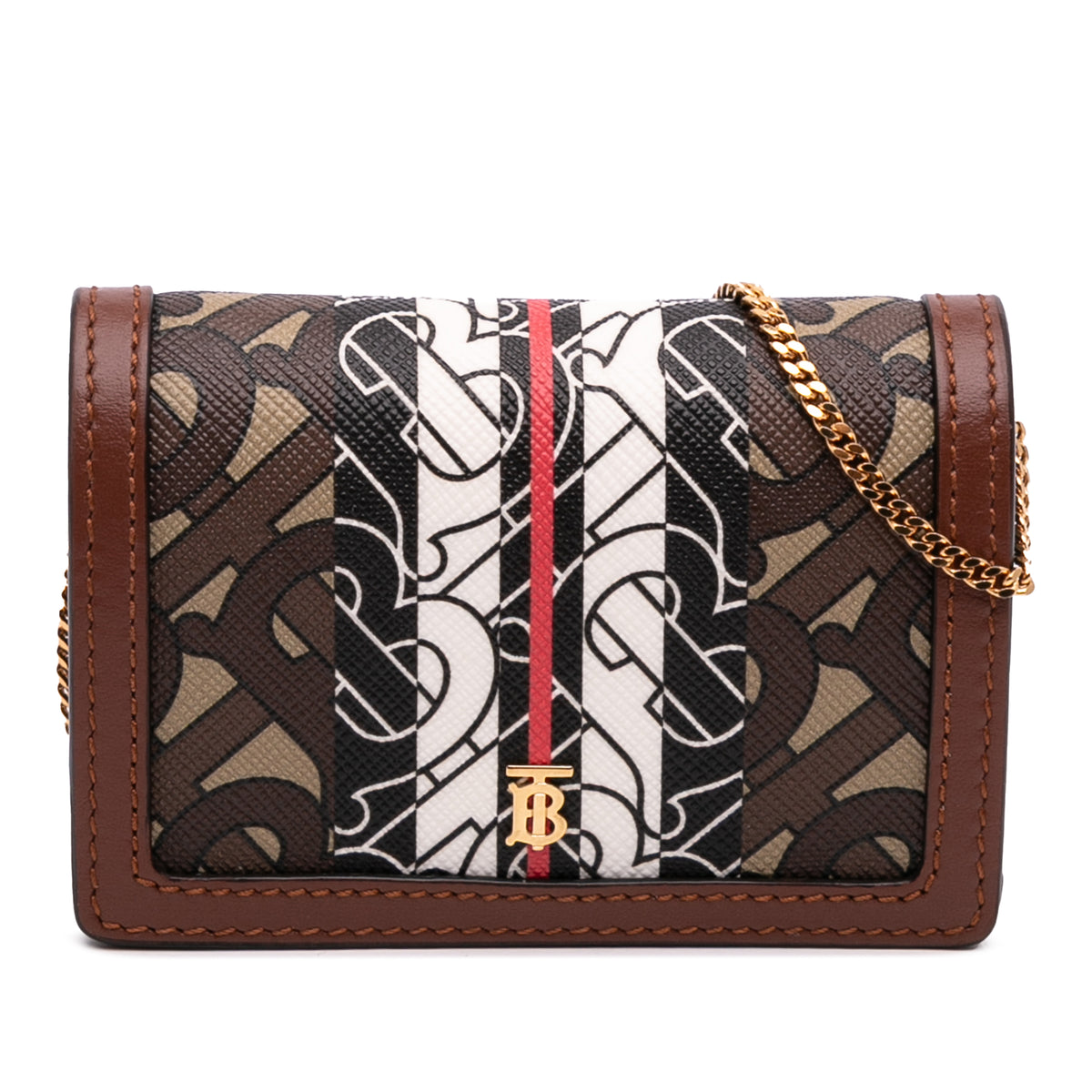 Monogram Stripe E-Canvas Jessie TB Wallet On Chain