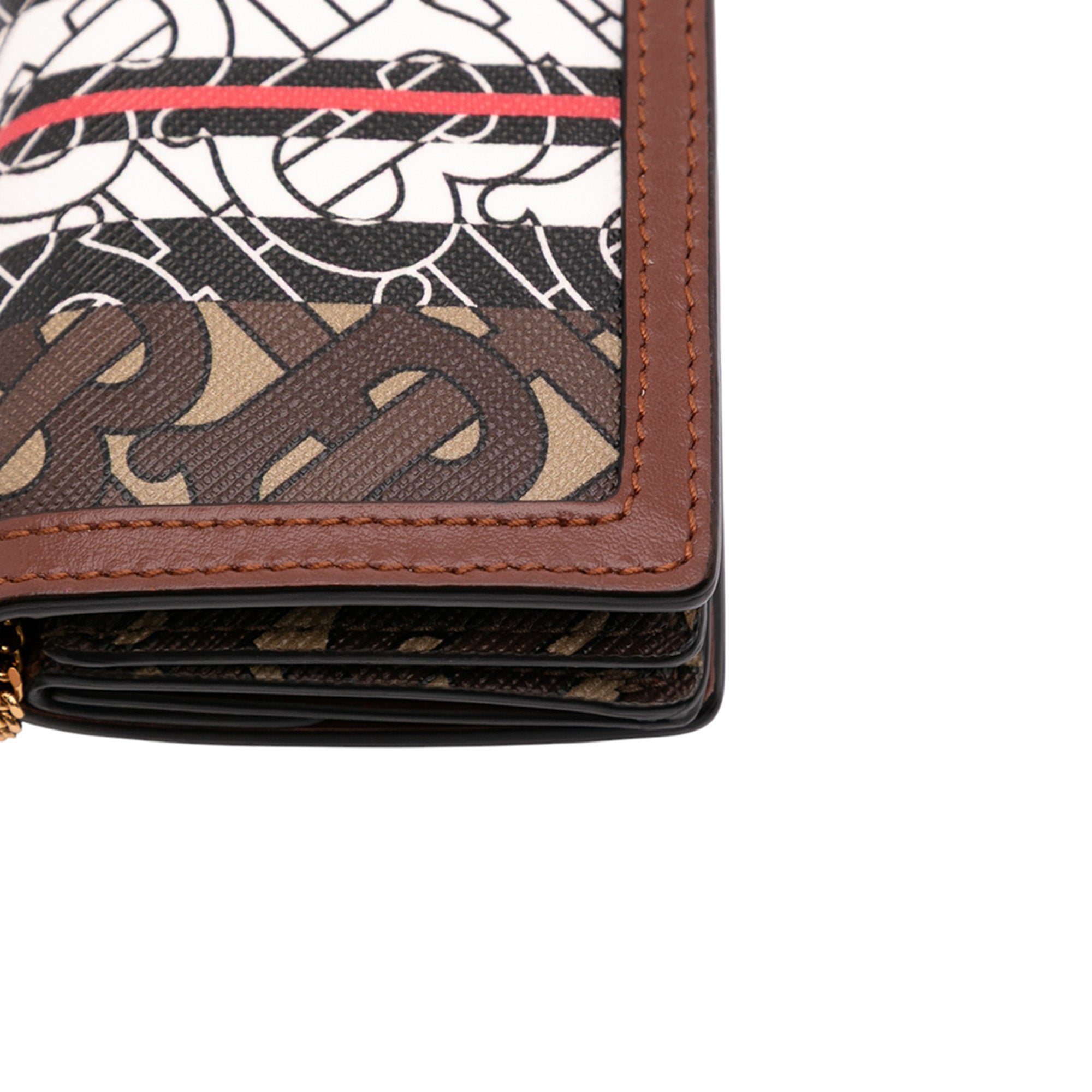 Monogram Stripe E-Canvas Jessie TB Wallet On Chain