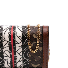 Monogram Stripe E-Canvas Jessie TB Wallet On Chain