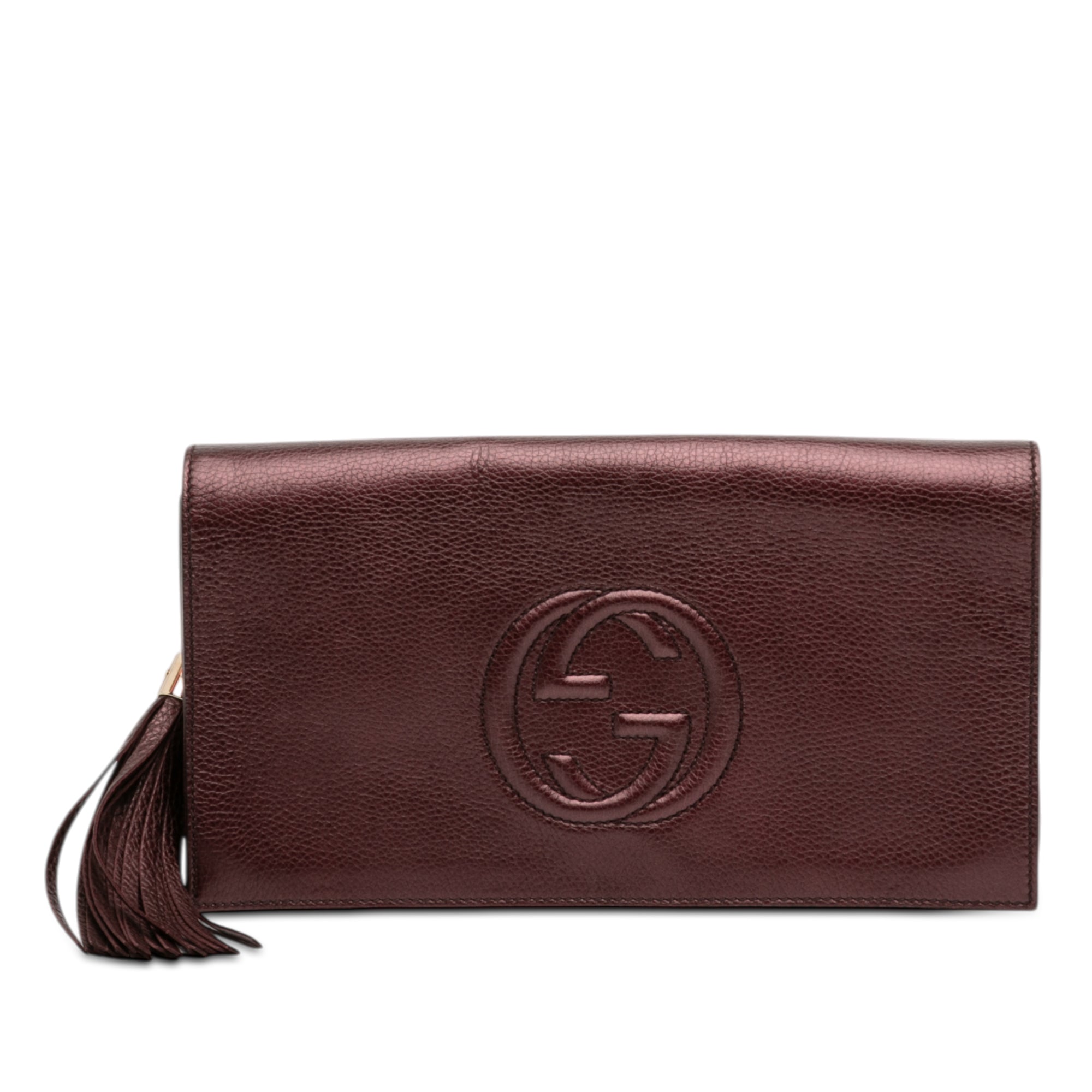 Metallic Leather Soho Disco Clutch