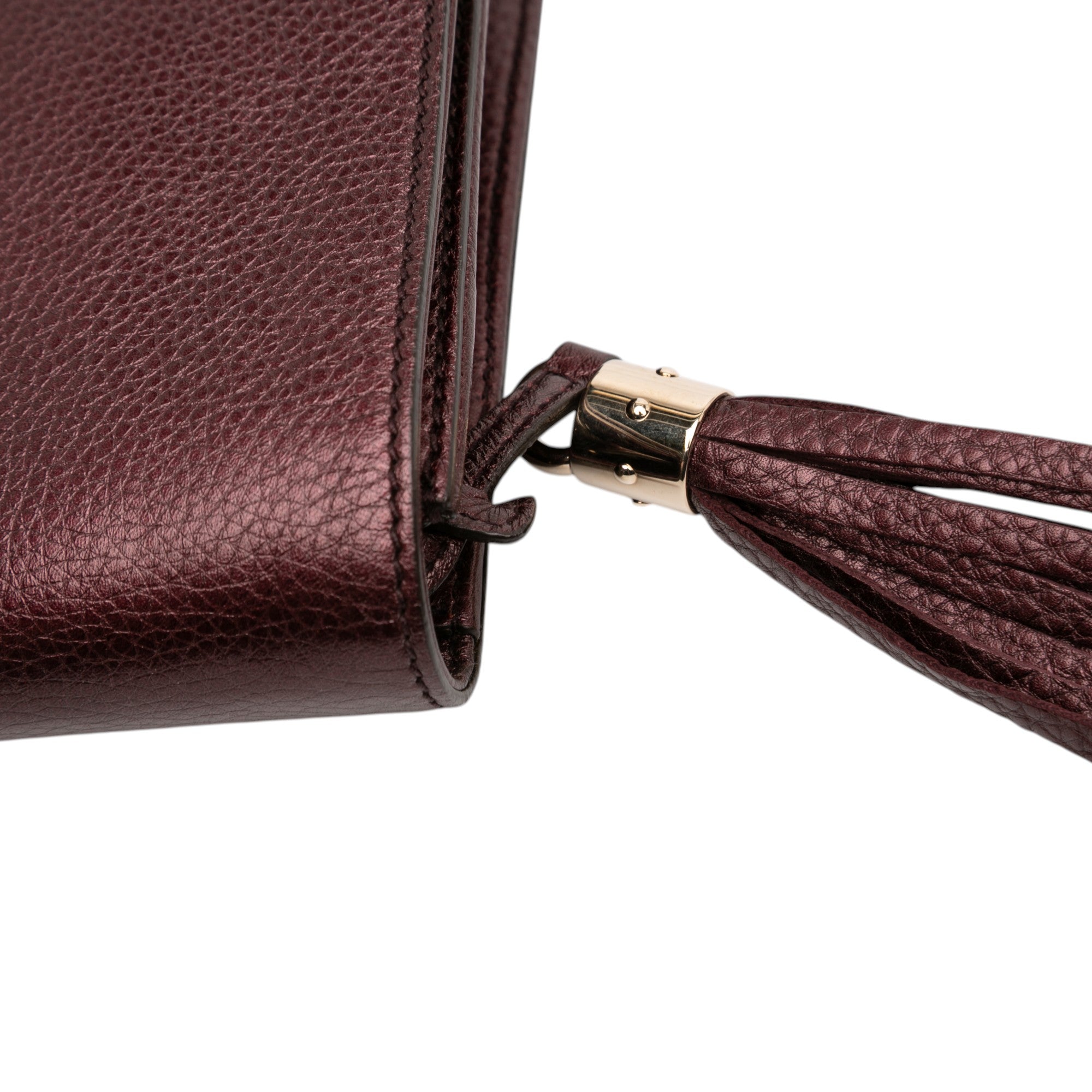 Metallic Leather Soho Disco Clutch