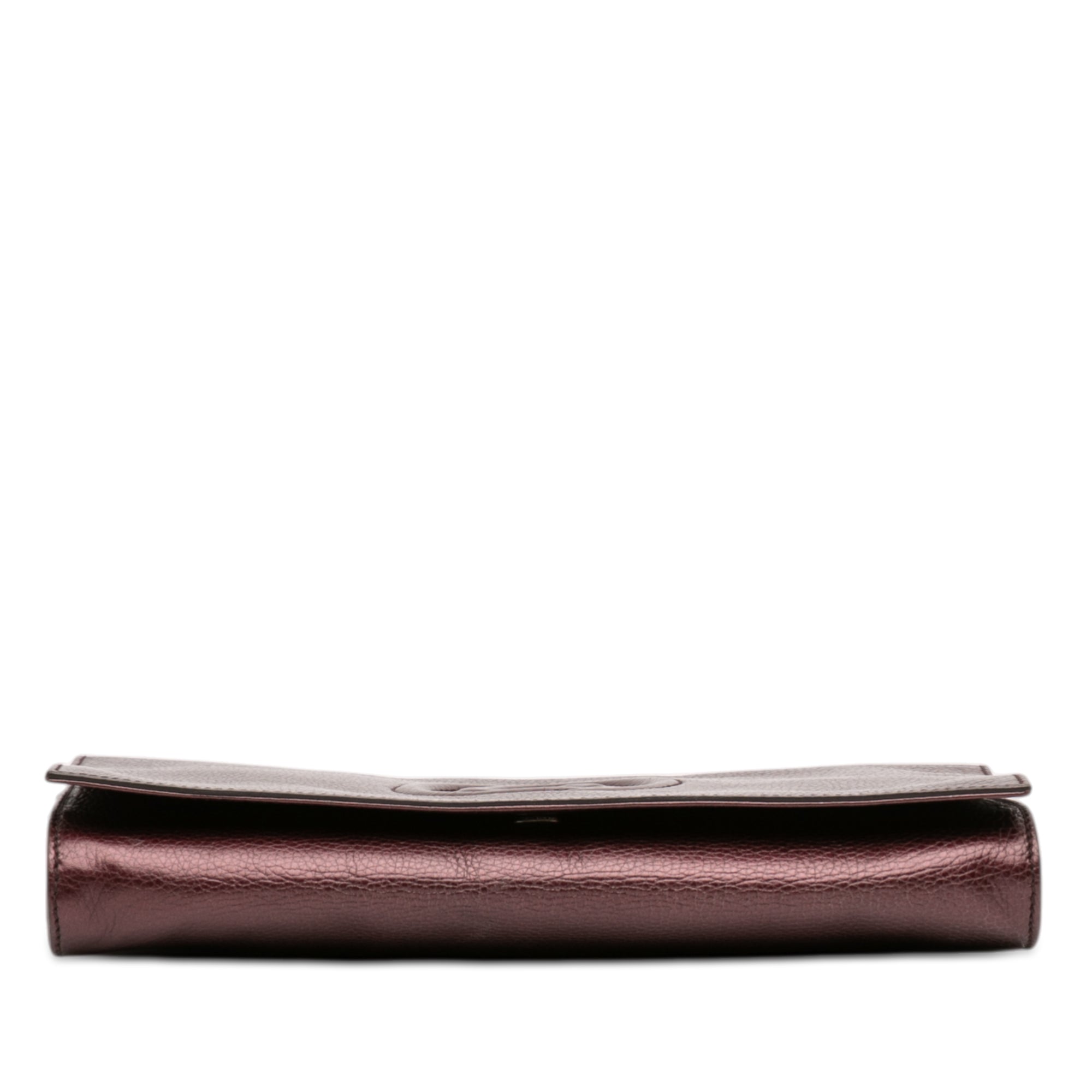 Metallic Leather Soho Disco Clutch