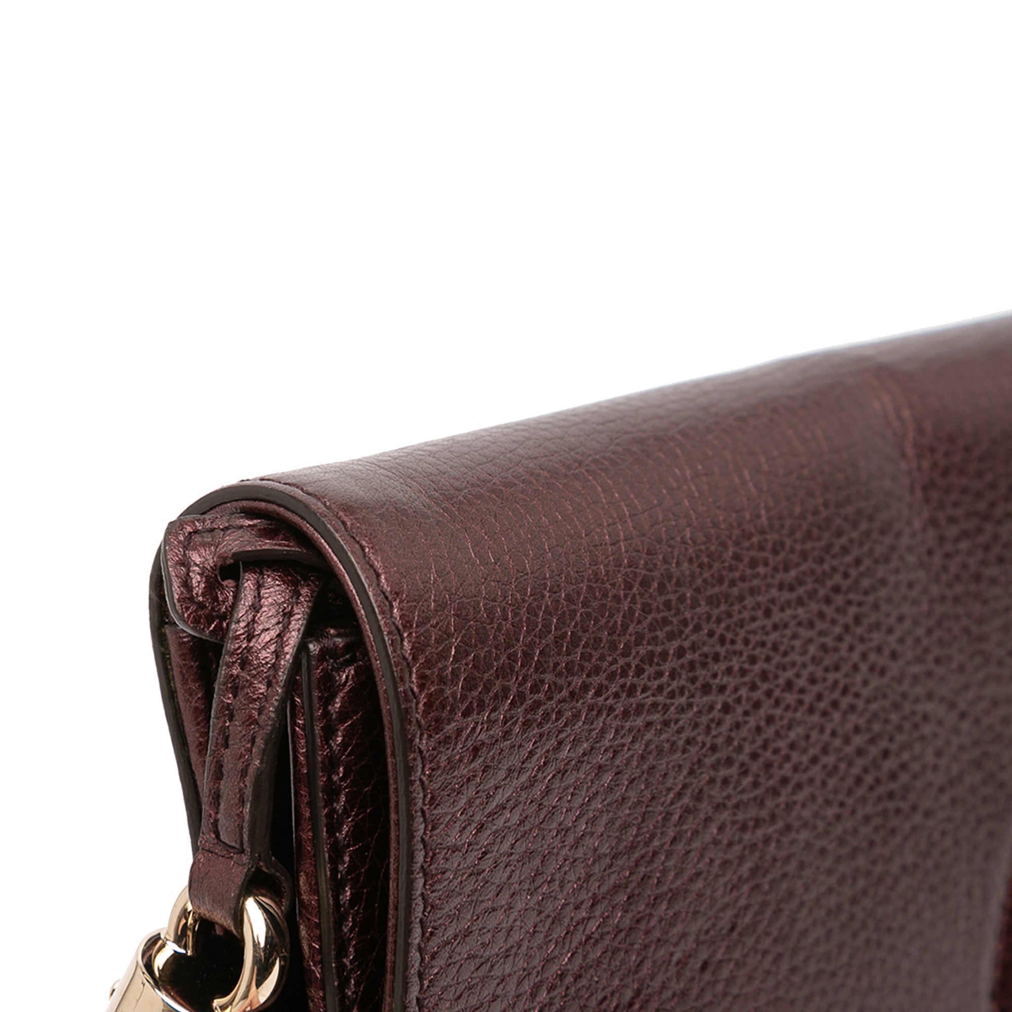 Metallic Leather Soho Disco Clutch