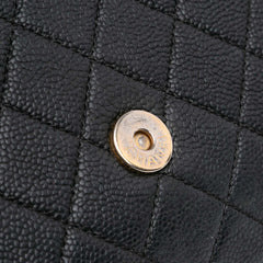 Medium Caviar CC Filigree Flap
