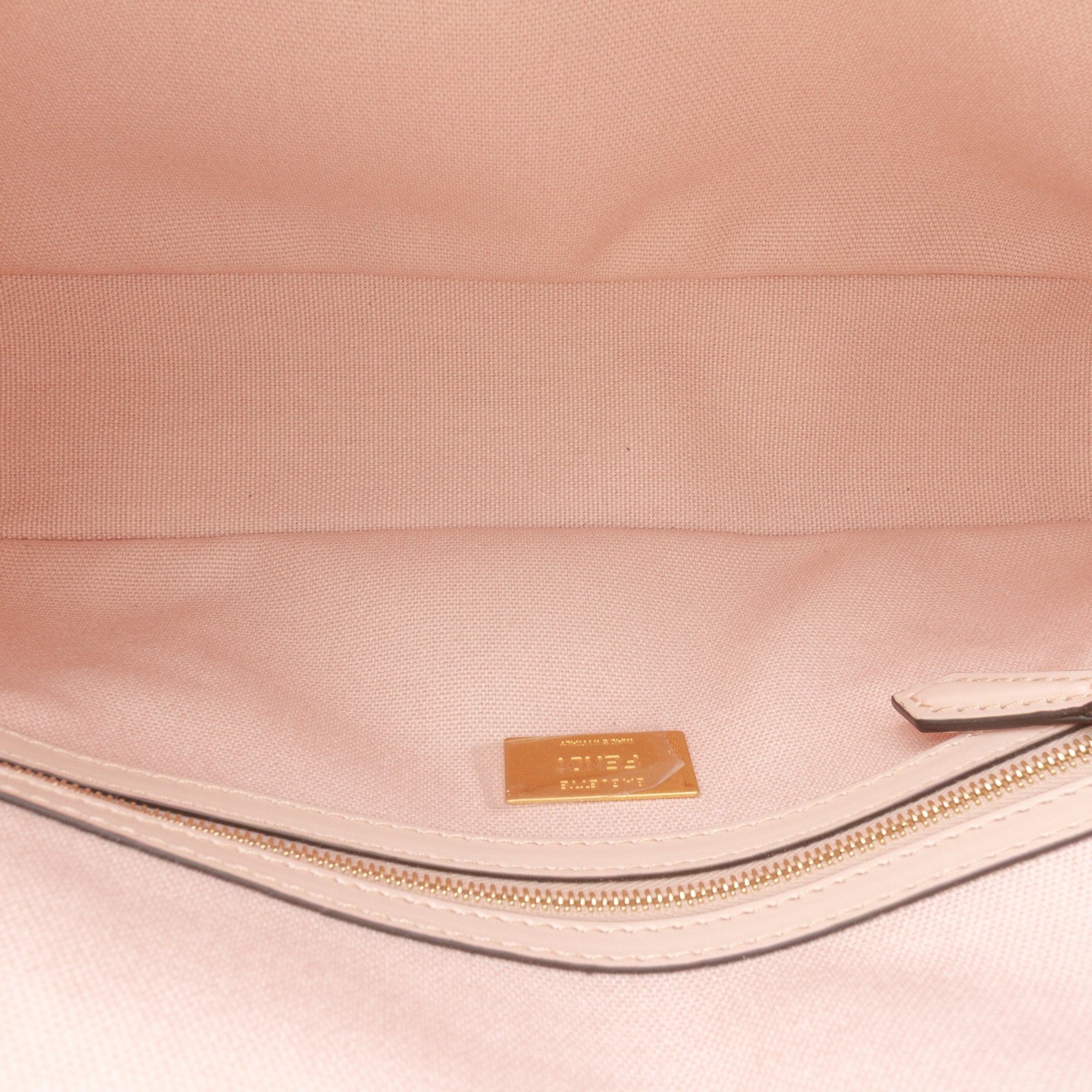 Zucca Embroidered Canvas Baguette Satchel