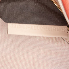 Zucca Embroidered Canvas Baguette Satchel