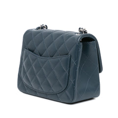 Mini Square Classic Lambskin Single Flap