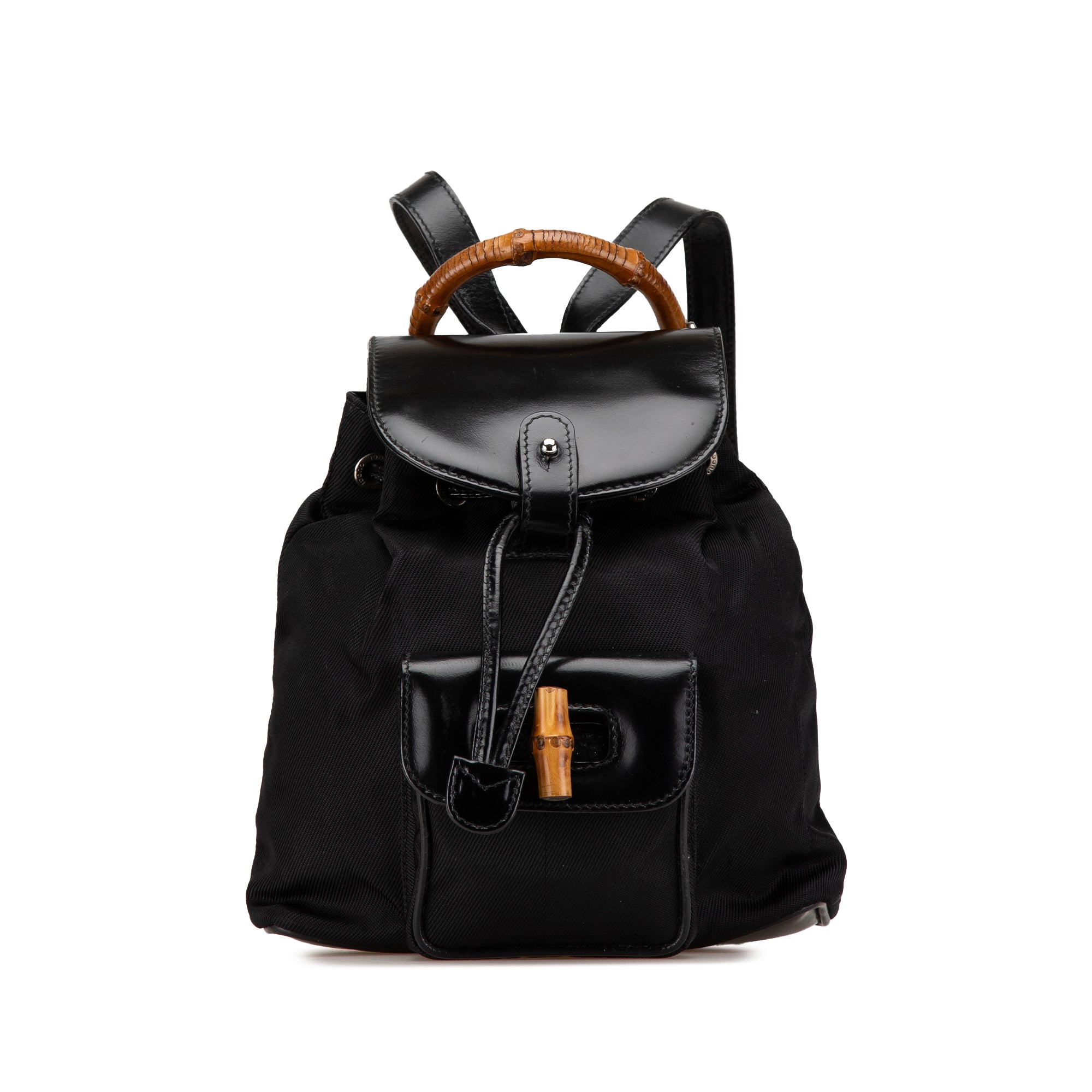 Mini Bamboo Nylon Backpack