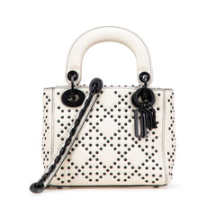 Mini Ultra Matte Calfskin Cannage Studded Supple Lady Dior