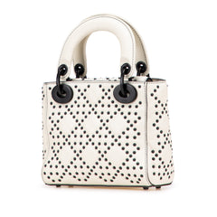 Mini Ultra Matte Calfskin Cannage Studded Supple Lady Dior