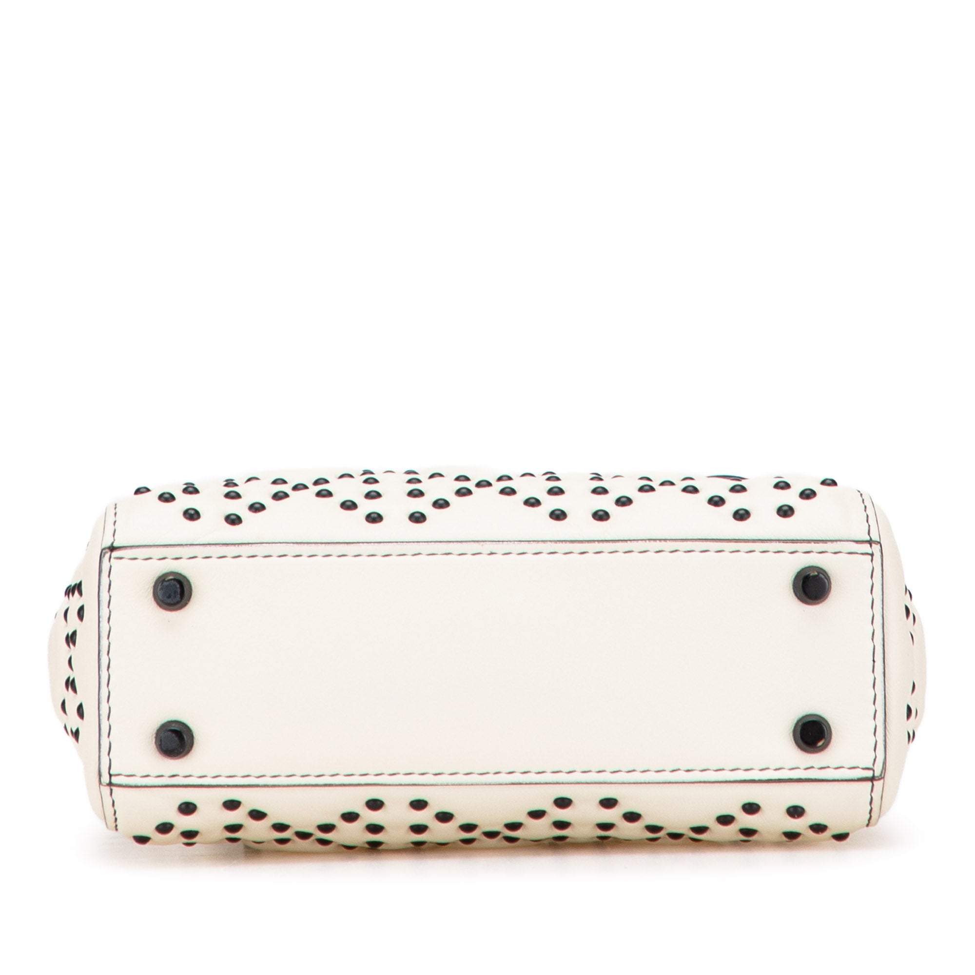 Mini Ultra Matte Calfskin Cannage Studded Supple Lady Dior
