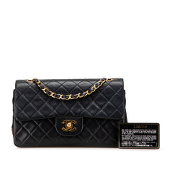 Small Classic Lambskin Double Flap