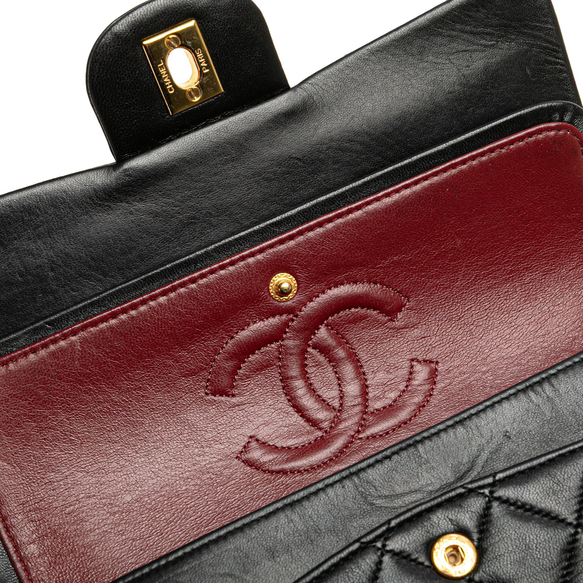 Small Classic Lambskin Double Flap