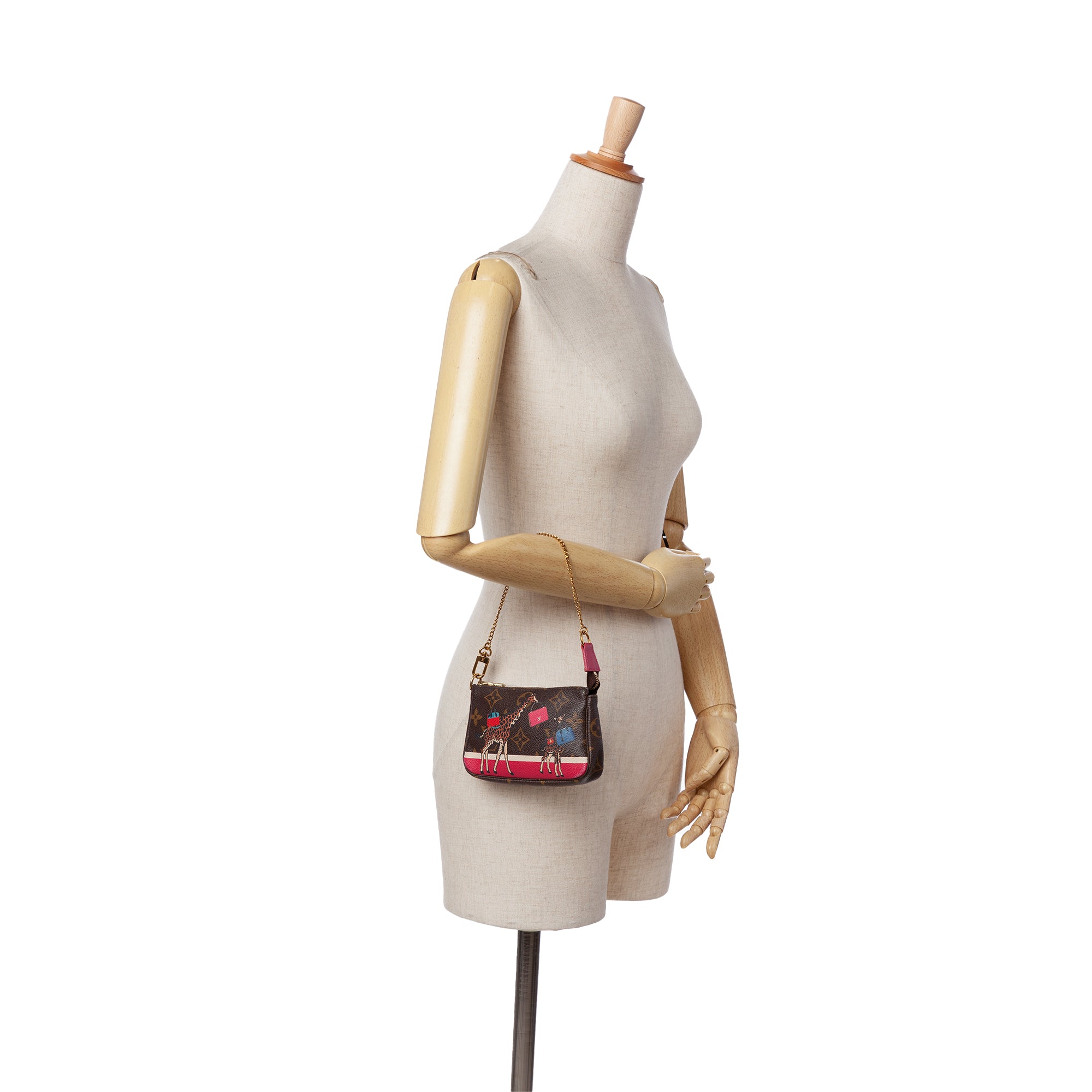 Monogram Giraffe Christmas Mini Pochette Accessoires