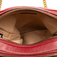 GG Marmont Matelasse Leather Double Zip Crossbody