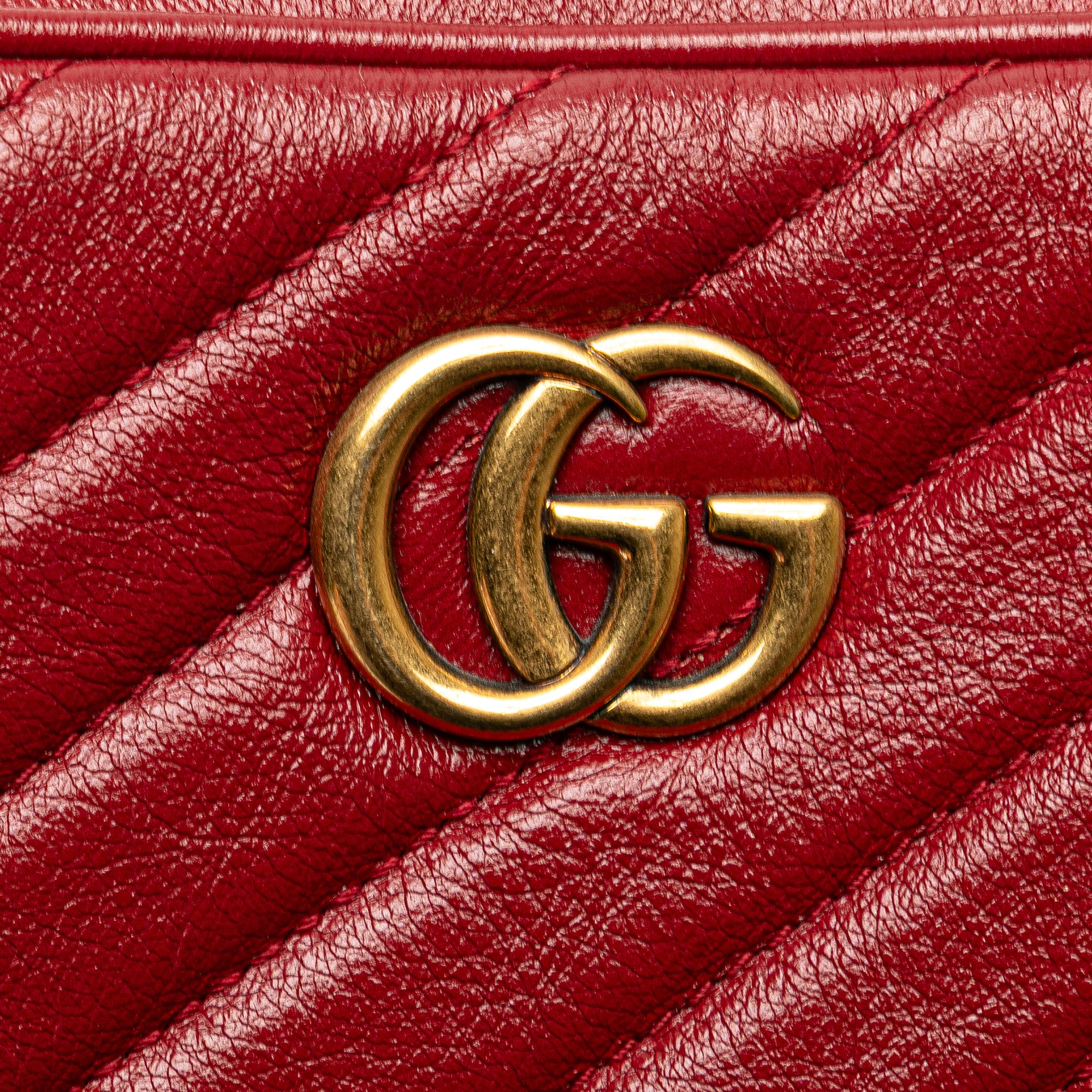 GG Marmont Matelasse Leather Double Zip Crossbody