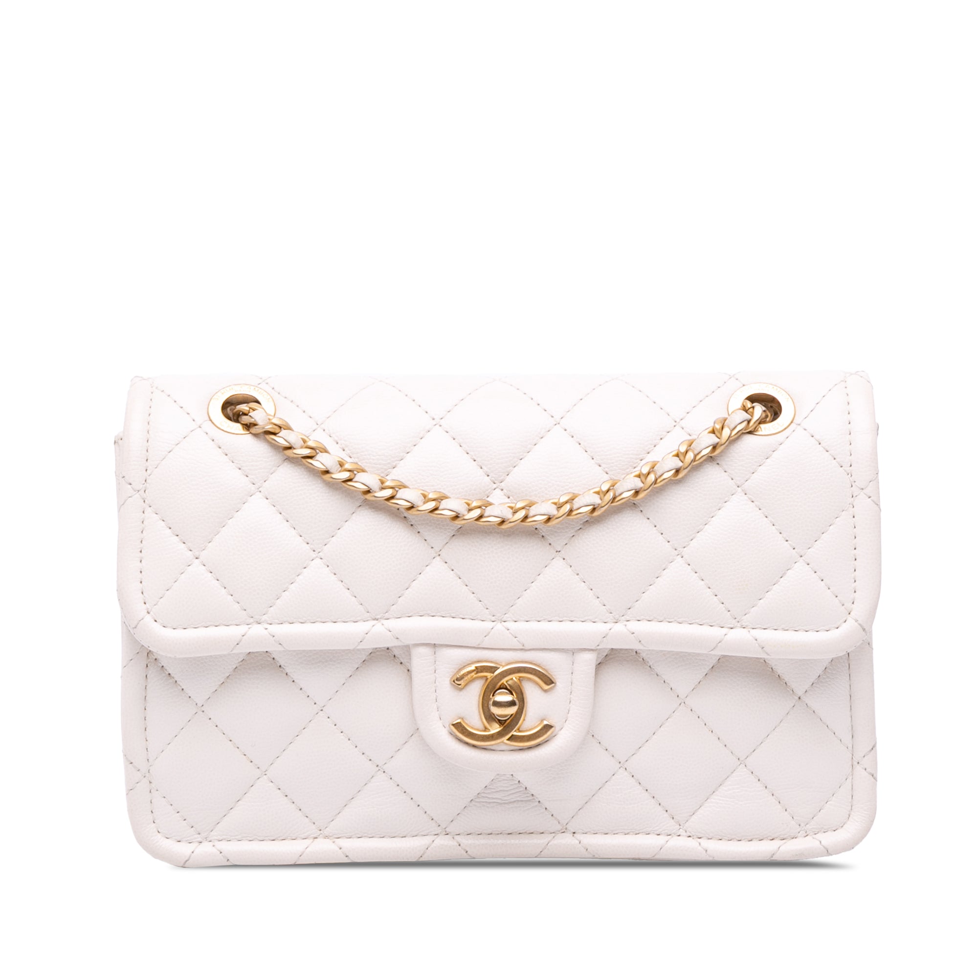 Medium Quilted Caviar Sweet Classic Flap