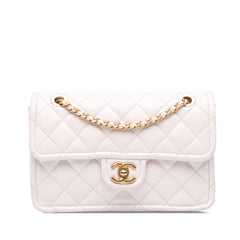 Medium Quilted Caviar Sweet Classic Flap