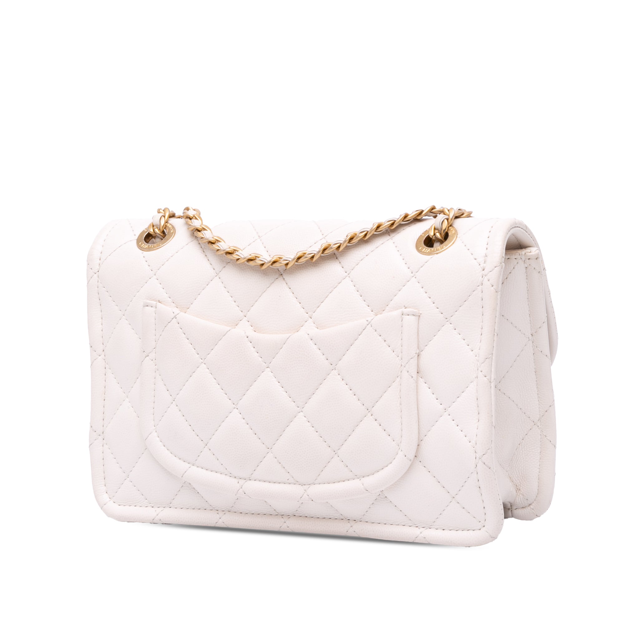 Medium Quilted Caviar Sweet Classic Flap