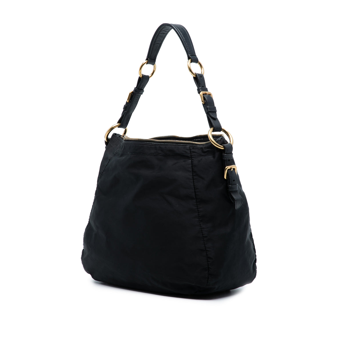 Tessuto Logo Shoulder Bag