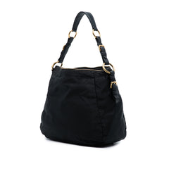 Tessuto Logo Shoulder Bag