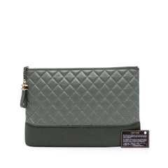 Large Aged Calfskin Gabrielle O Case Clutch