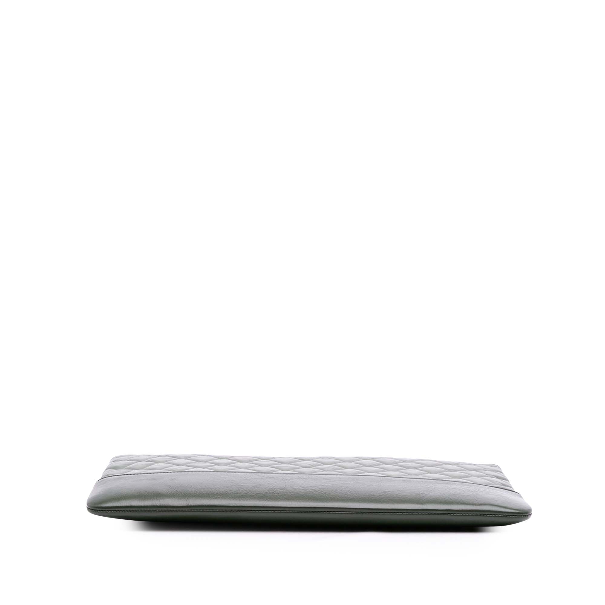 Large Aged Calfskin Gabrielle O Case Clutch