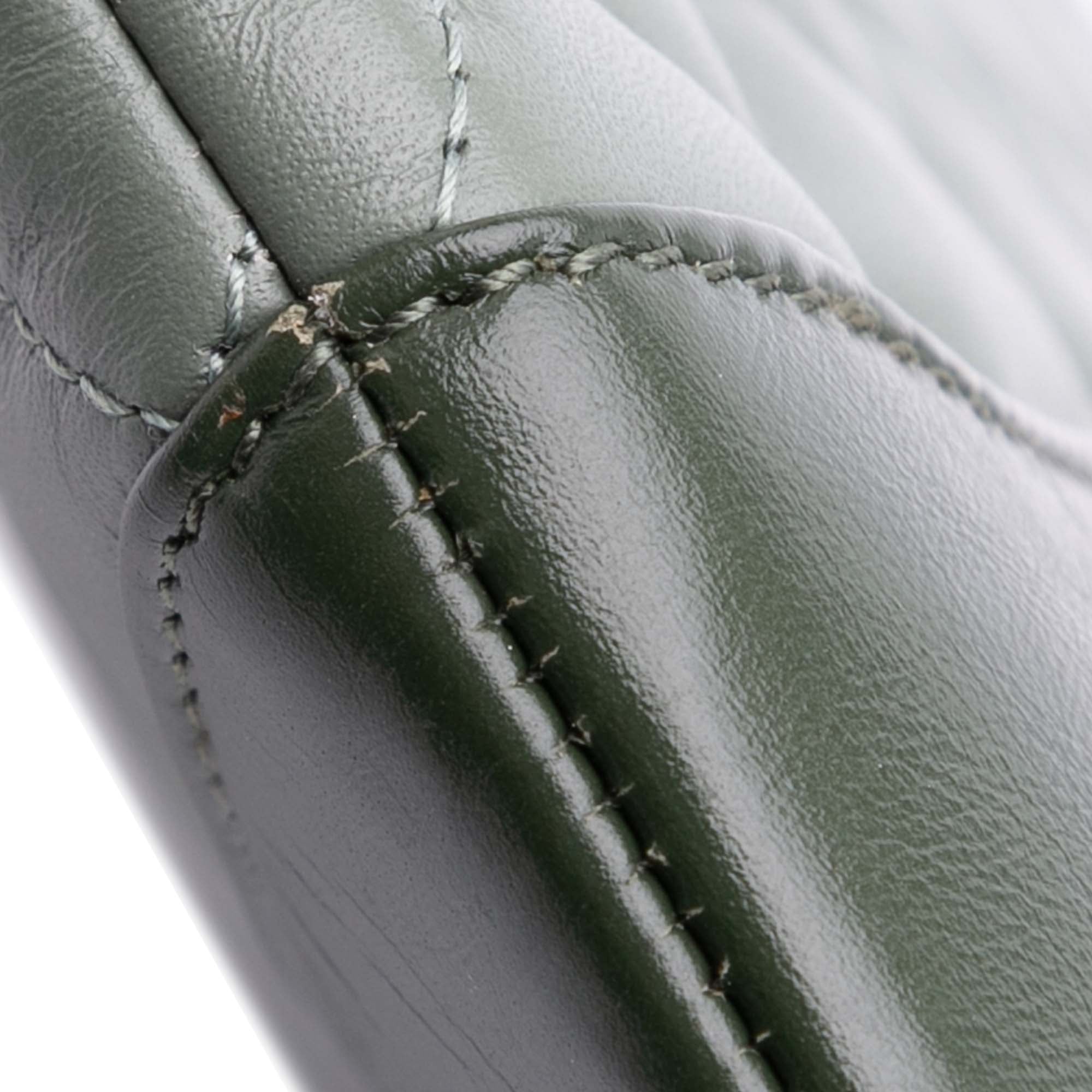 Large Aged Calfskin Gabrielle O Case Clutch