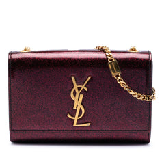 Small Glitter Patent Monogram Kate Crossbody