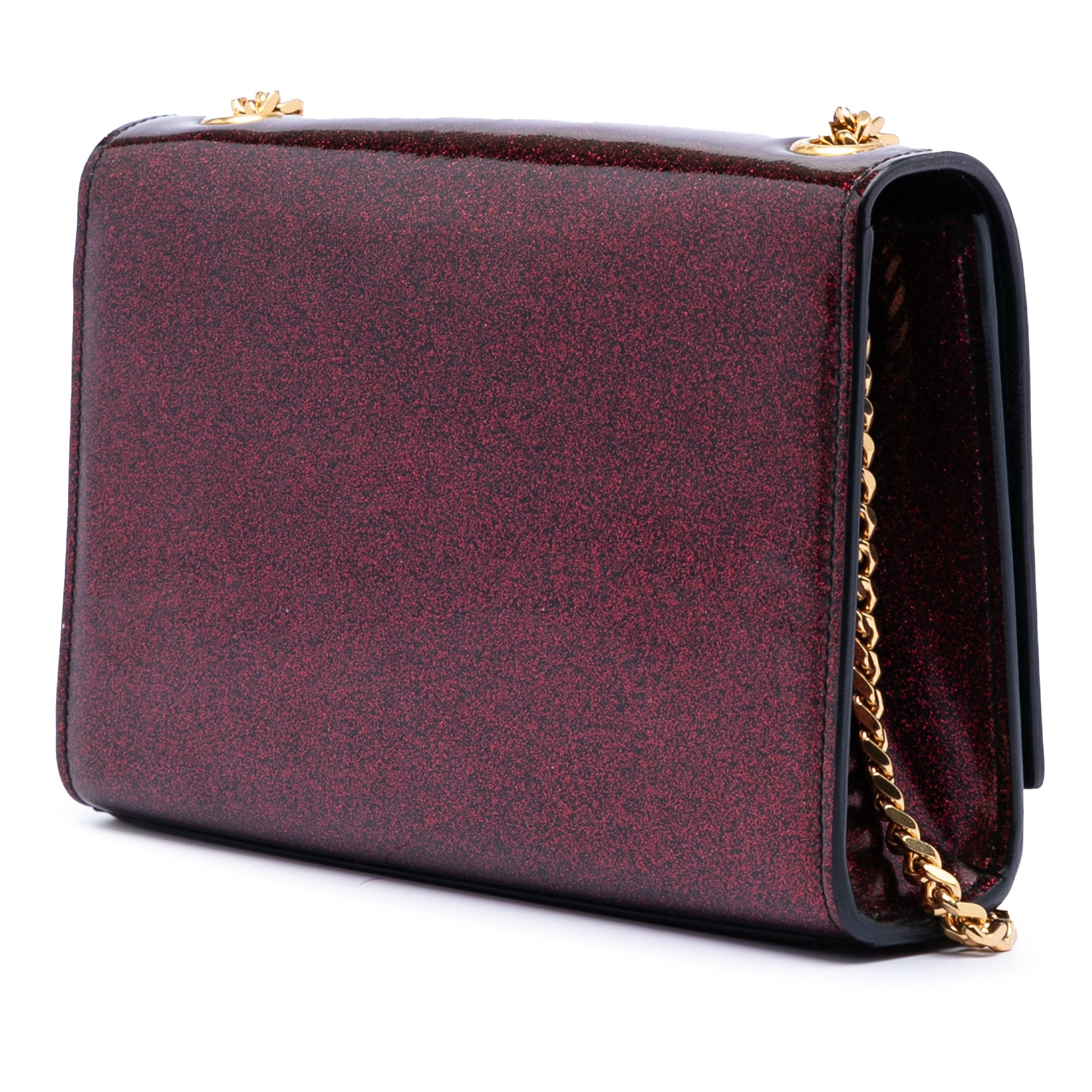 Small Glitter Patent Monogram Kate Crossbody