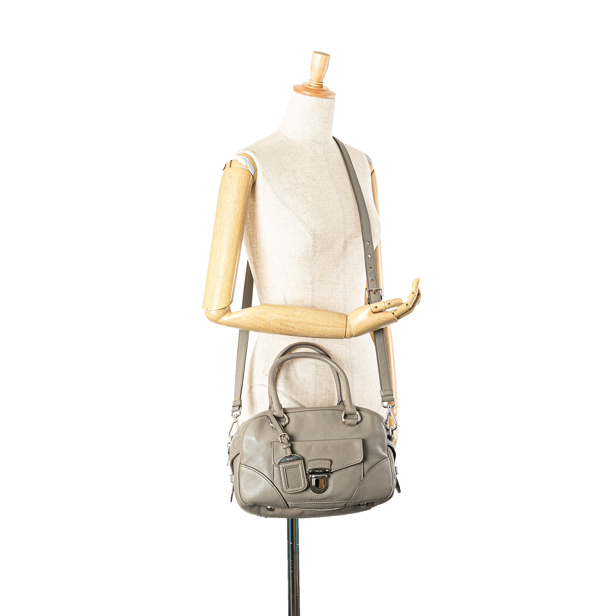 Vitello Daino Zip Top Satchel