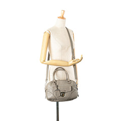 Vitello Daino Zip Top Satchel