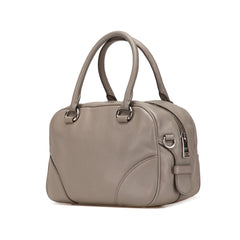 Vitello Daino Zip Top Satchel