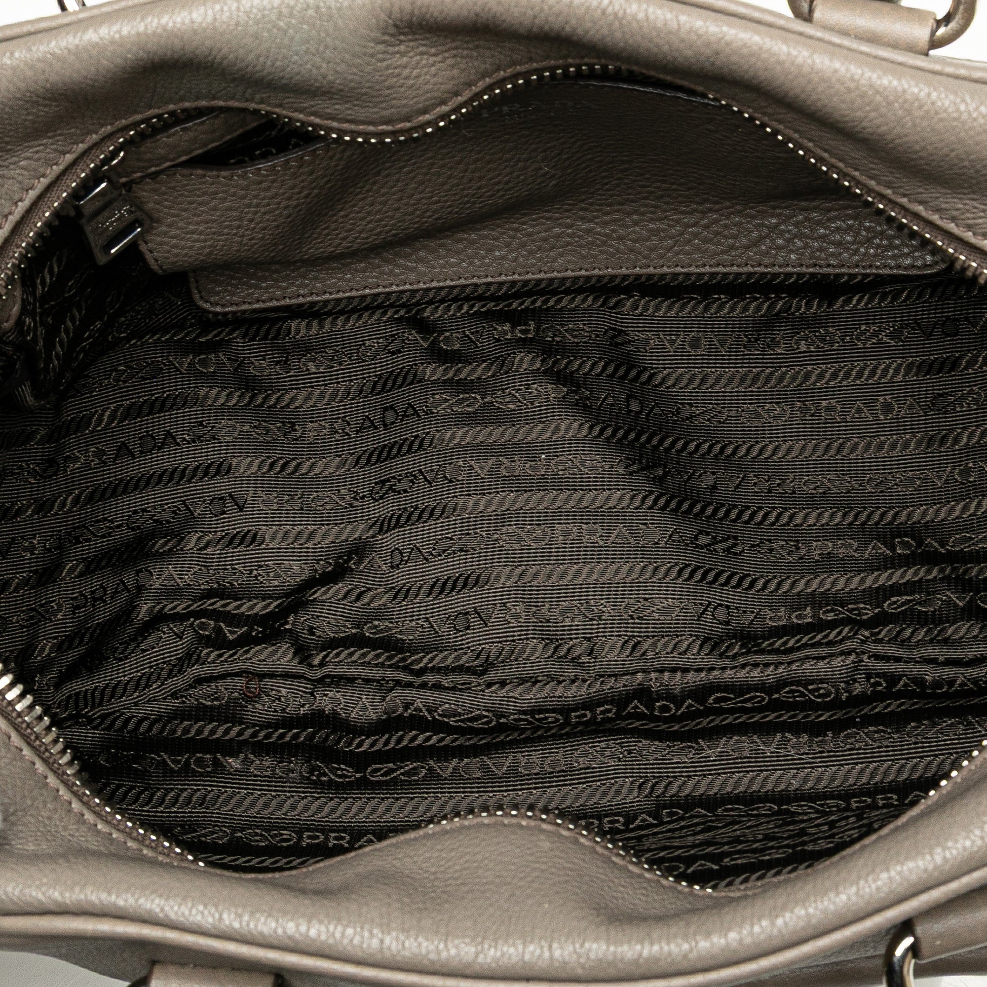 Vitello Daino Zip Top Satchel