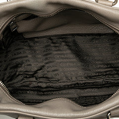 Vitello Daino Zip Top Satchel