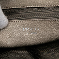 Vitello Daino Zip Top Satchel