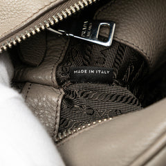 Vitello Daino Zip Top Satchel